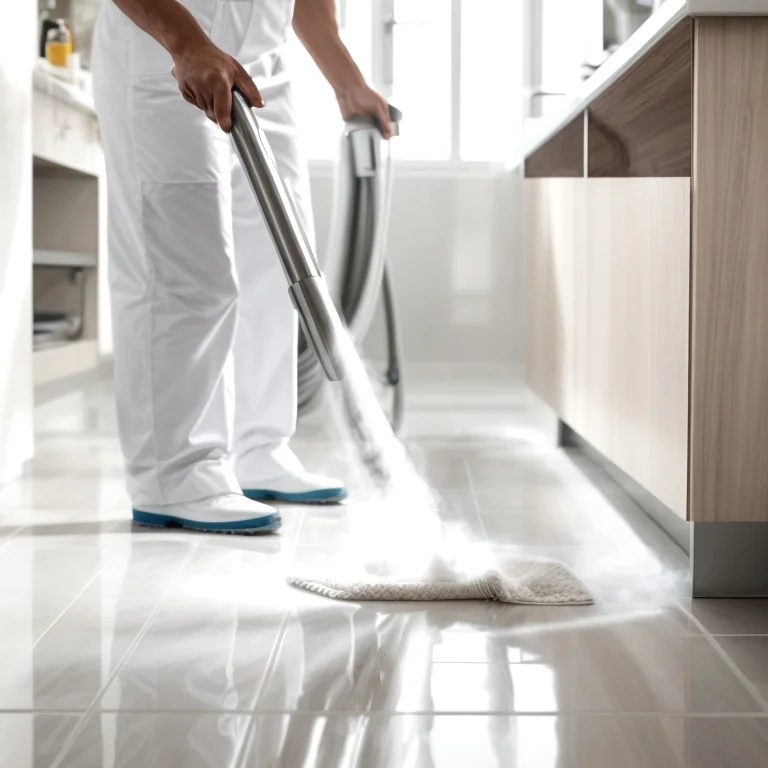 Vorher-Nachher Ergebnis einer Fugenreinigung